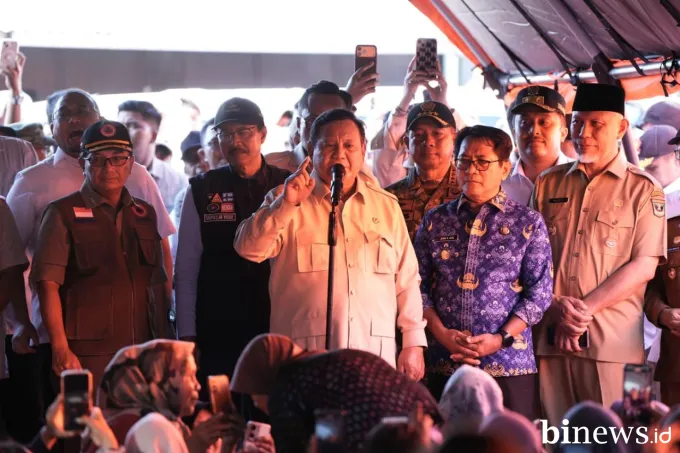Tinjau Lokasi Bencana di Sumbar, Prabowo Tekankan Respons Cepat Pemerintah