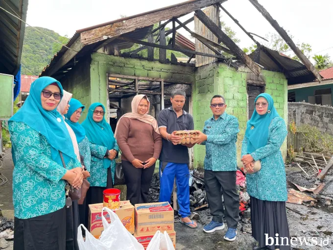 TP-PKK Padang Panjang Peduli, Salurkan Bantuan untuk Keluarga Korban Kebakaran di Kebun...