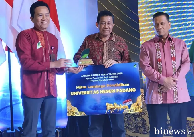 UNP Raih Apresiasi Bank Indonesia sebagai Mitra Lembaga Pendidikan 2025