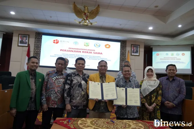 UNP Resmi Jalin Kerja Sama Riset dan Pengabdian Masyarakat dengan BRIN