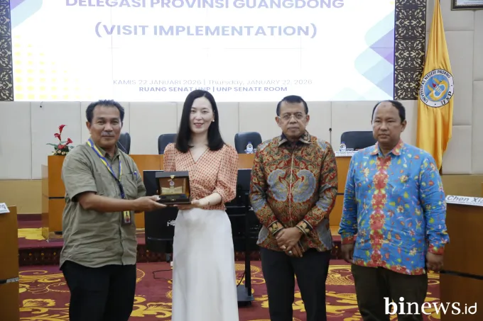 UNP Terima Kunjungan Delegasi Perguruan Tinggi Guangdong, Perkuat Kerja Sama Internasional