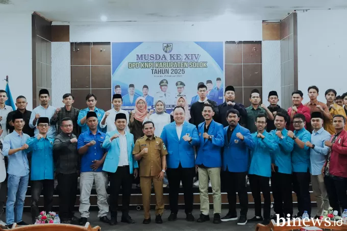 Wabup Candra Buka Musda DPD KNPI Kabupaten Solok ke XIV Tahun 2025