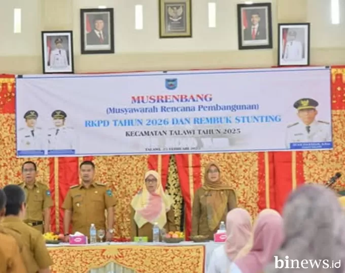 Wakil Wali Kota Sawahlunto Hadiri Musrenbang dan Rembuk Stunting di Kecamatan Talawi