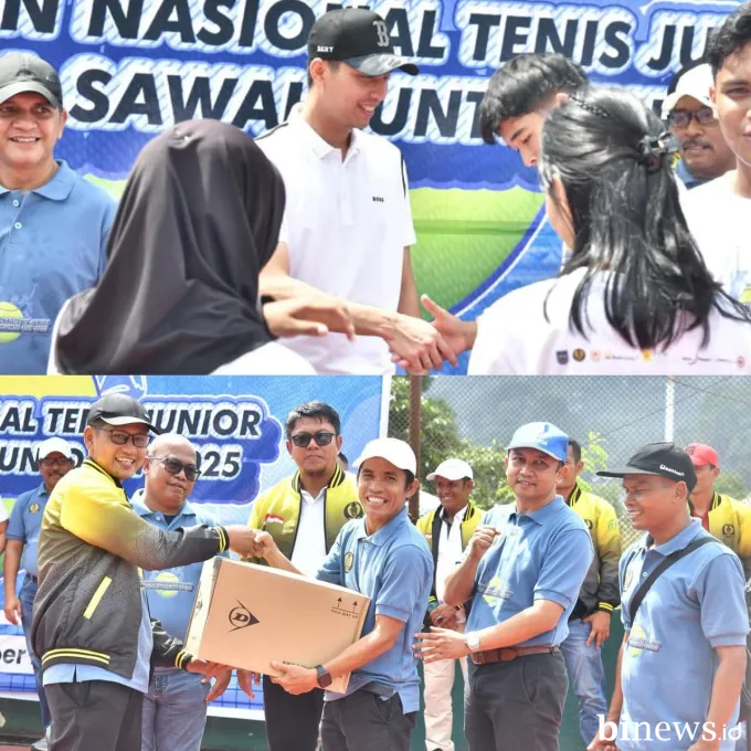 Wali Kota Riyanda Putra Buka Kejurnas Tenis Junior Sawahlunto Cup 2025