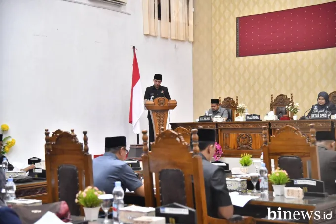 Wali Kota Sawahlunto Sampaikan Nota Pengantar KUA-PPAS 2026 di Rapat Paripurna DPRD