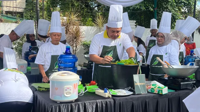 Lomba masak nasi goreng berbahan beras pulen, minggu (8/2/26)