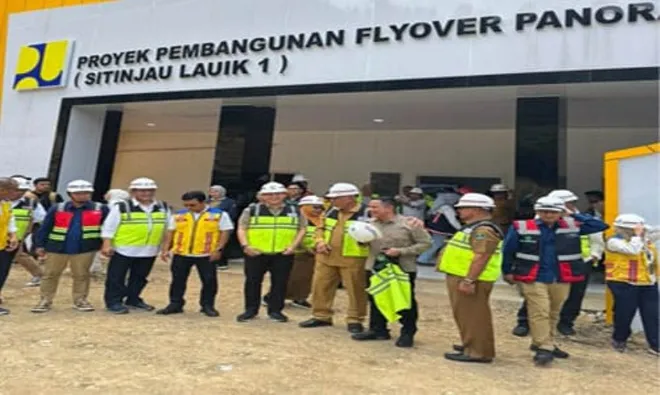 Meninjau proyek flayover sitinjau lauik