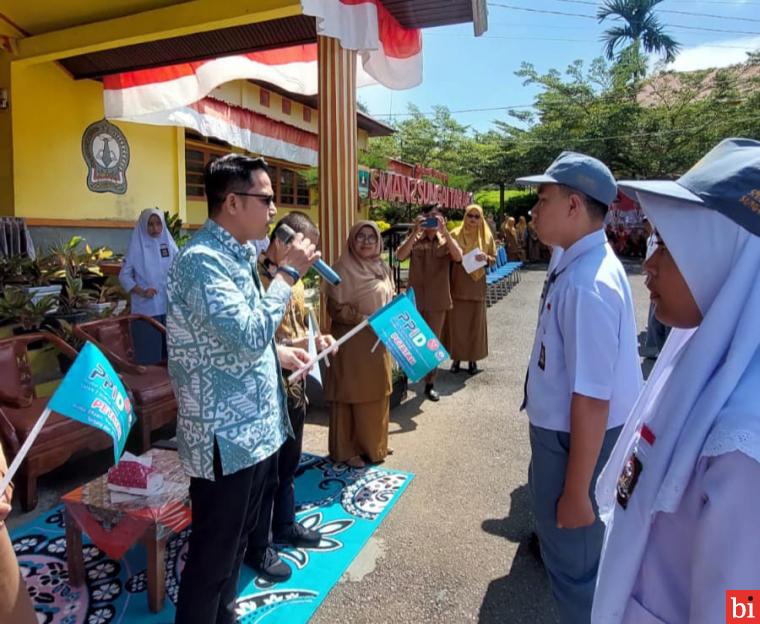 210 Siswa SMAN 2 Sungai Tarab Dikukuhkan Menjadi Duta Keterbukaan Informasi