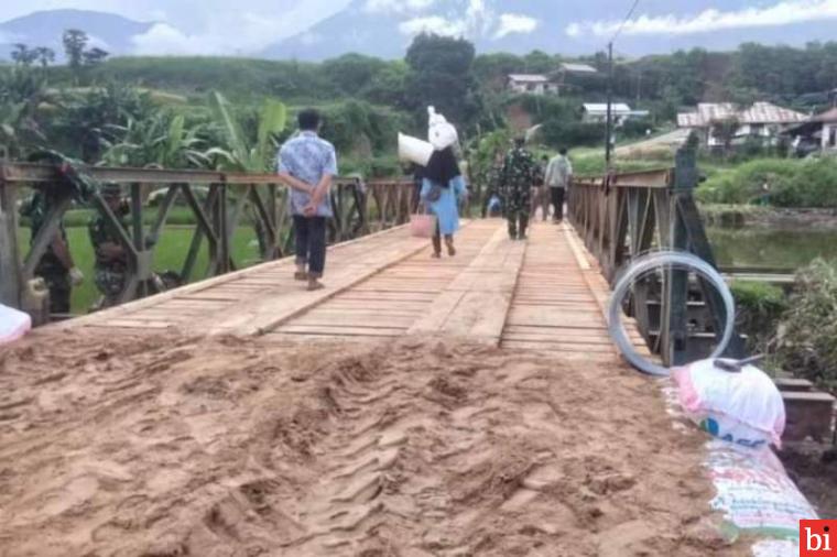 23 Jembatan Putus Akibat Galodo, Sejumlah Titik Sudah Dibangun Jembatan Darurat