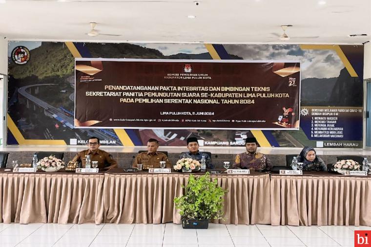 247 Sekretariat PPS Kabupaten Lima Puluh Kota Teken Pakta Integritas, Ini Pesan Bupati