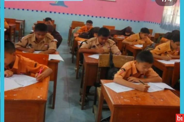 300 Siswa Kelas 7 SMP Negeri 4 Bukittinggi Ikuti Tes Psikologi