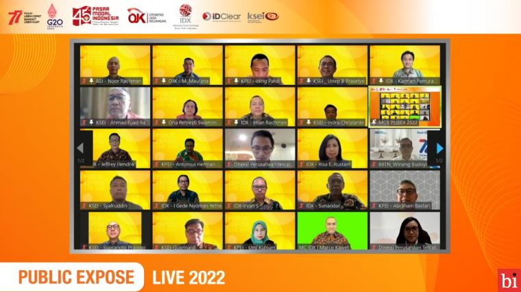 54 Perusahaan Tercatat Ramaikan Public Expose LIVE 2022