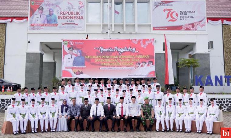 60 Putra Putri Terbaik Kabupaten Solok Dikukuhkan Jadi Paskibraka