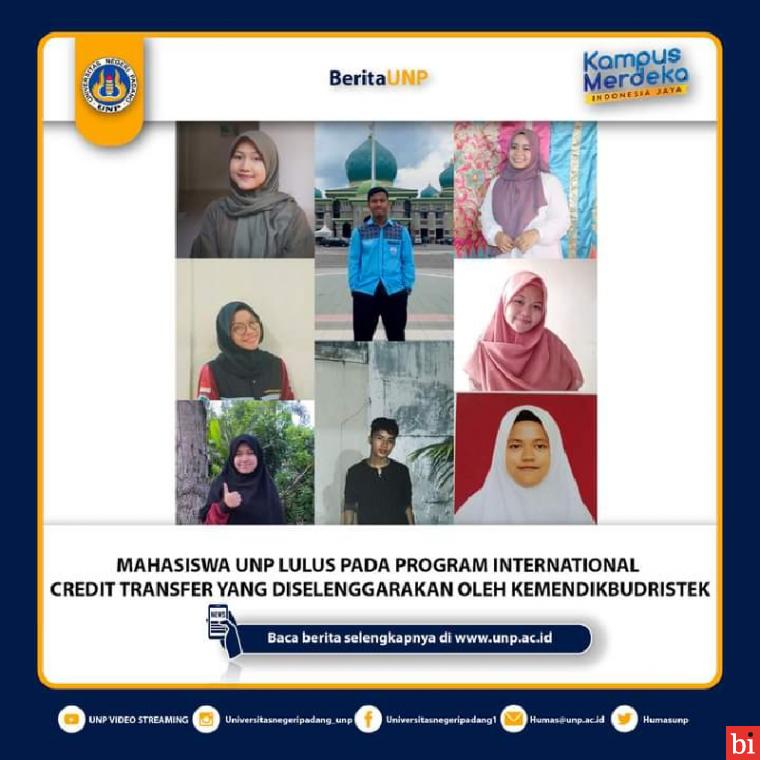 8 Mahasiswa UNP Dapatkan International Credit Transfer dari Kemendikbud Ristek