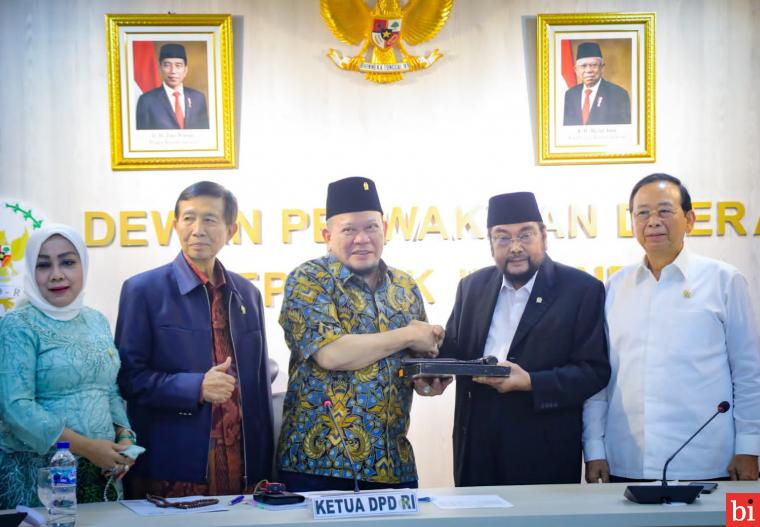 Aklamasi, Leonardy Kembali Terpilih Jadi Ketua BK DPD RI