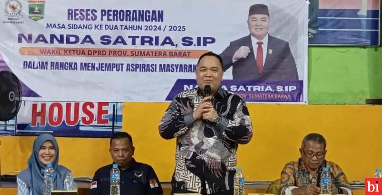 Anggota DPRD Sumbar Nanda Satria Serap Aspirasi Warga Lubuk Kilangan