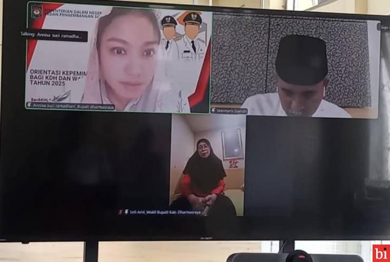 Annisa Suci Ramadhani Pimpin Rapat Perdana dengan Jajaran Pemkab Secara Virtual dari...