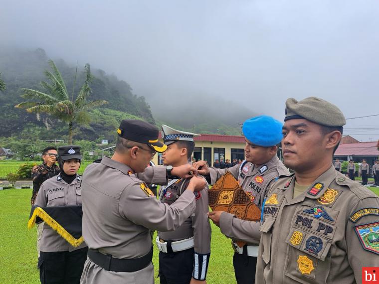 Apel Gelar Pasukan Ops Lilin Singgalang 2023, Polres Padang Panjang Siap Amankan Nataru