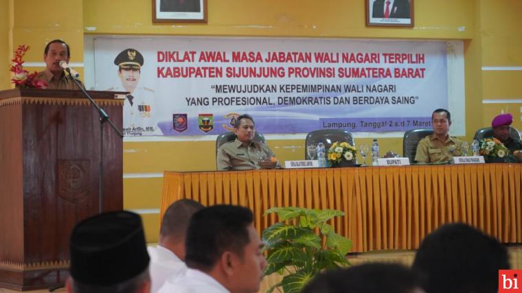 Awal Masa jabatan, 40 Walinagari di Kabupaten Sijunjung Ikuti Diklat