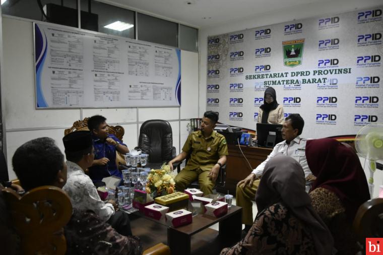 Badan Kehormatan DPRD Kabupaten Mesuji Kunjungi DPRD Sumbar