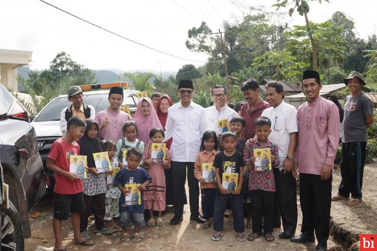 BAJUMPO ke Koto Tinggi, Bupati Tinjau Jalan Palangkitangan Hingga Serahkan Bantuan...