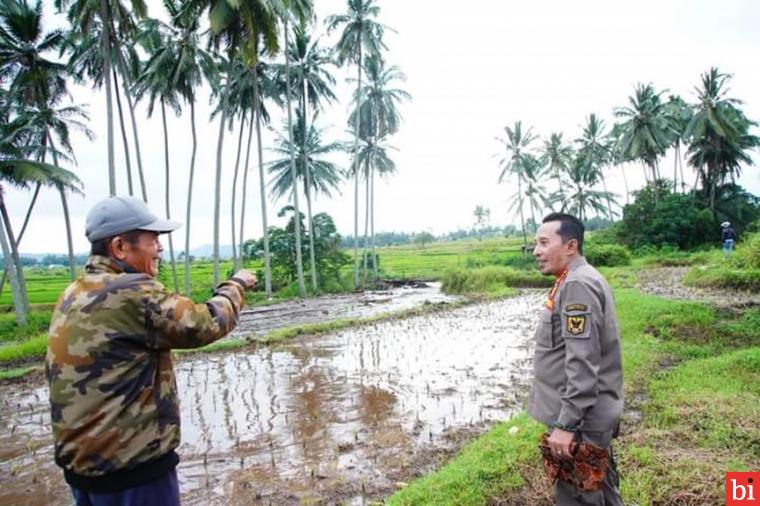 Banjir Lahar Dingin, Bupati Eka Putra Langsung Tinjau Salah Satu Lokasi Terdampak