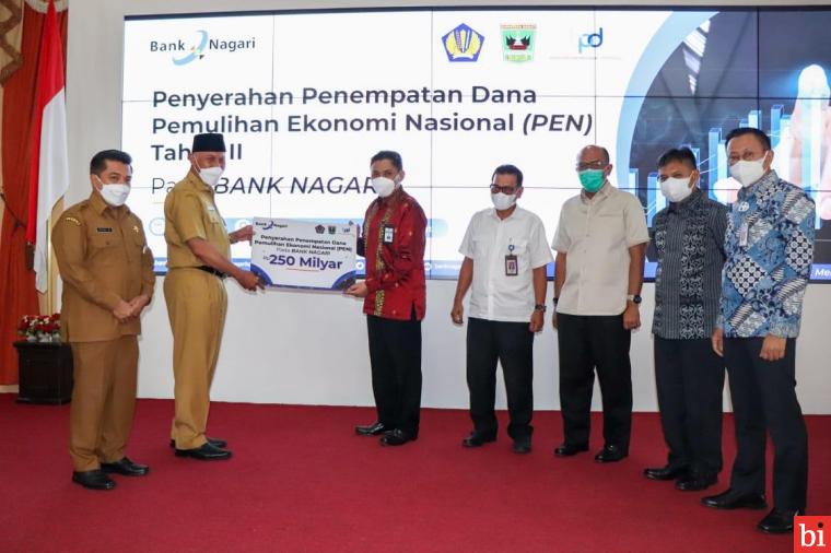 Bank Nagari Dapatkan Penempatan Dana Pemulihan Ekonomi Nasional Rp250 Miliar