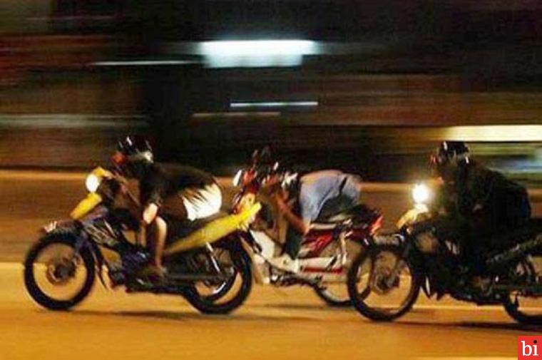 Belasan Sepeda Motor Akan Balap Liar Diamankan Polres Bukittinggi