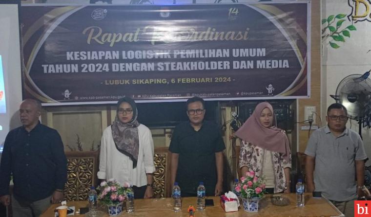 Beredarnya Informasi Logistik Pemilu 2024 Tercecer, KPU Pasaman Nyatakan Kesiapan...