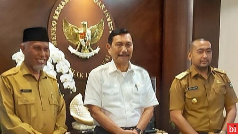 Bertemu Menko Marves Luhut Binsar Panjaitan, Gubernur dan Wagub Sumbar Sampaikan Hal...