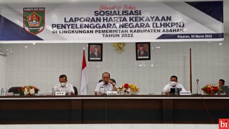 BKD Asahan Gelar Sosialisasi LHKPN