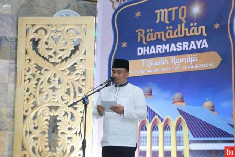 Buka MTQ Ramadan Tingkat Dharmasraya, Bupati Sebut MTQ sebagai Pemberantasan Buta Aksara...