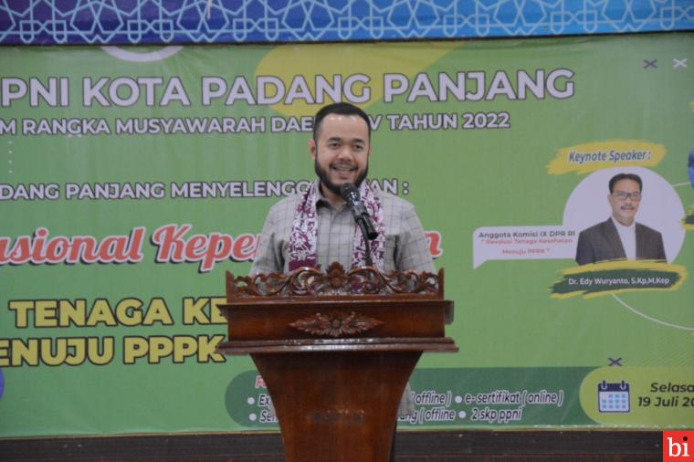 Buka Musda IV DPD PPNI, Wako Fadly Amran Imbau Perawat Tingkatkan Kualitas Pelayanan