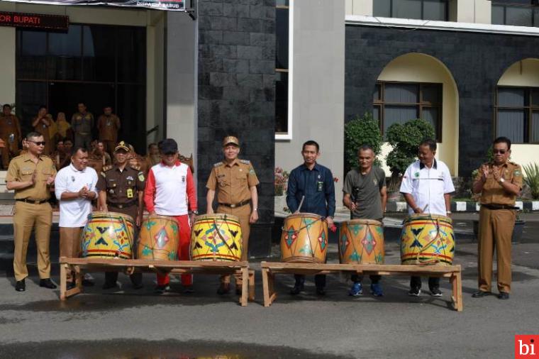 Buka Olimpiade Olah Raga Siswa Nasional,  Ini pesan Bupati Sabar AS