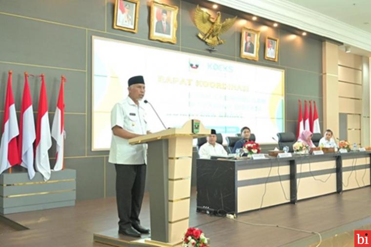 Buka Rakor KDEKS Sumbar 2023, Gubernur Mahyeldi: Sumbar Terdepan Menuju Pusat Industri...