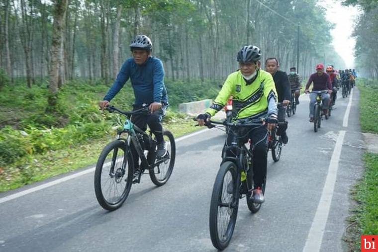 Bupati Asahan Gowes 26 KM, Ini Manfaatnya