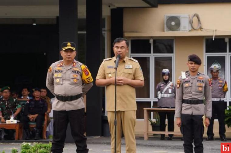 Bupati Dharmasraya Hadiri Apel Gelar Pasukan Operasi Keselamatan Singgalang 2025