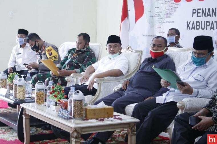 Bupati Dharmasraya Vidcon Bersama Gubernur bahas Penetapan PSBB tahap II