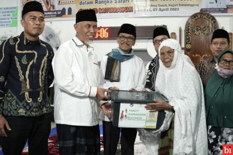 Bupati Safaruddin Dampingi Gubernur Sumbar TSR Ke Masjid Baiturrahman Simalanggang