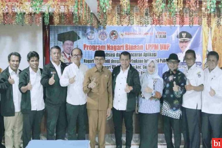 Bupati Safaruddin Hadiri Sosialisasi dan Peluncuran Aplikasi Nagari Informatif Oleh LP2M...