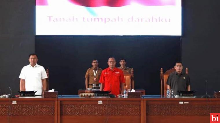 Bupati Sampaikan Nota Penjelasan Atas Ranperda Pertanggungjawaban APBD Tahun 2023