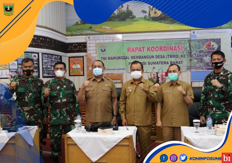 Dandrem 032 Wirabraja Ingin TMMD 2021 di Sumbar Bisa Over Prestasi