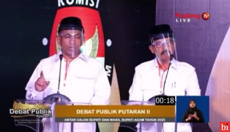 Debat Publik Putaran II, Taslim-Syafrizal Kuasai Masalah Pembangunan Agam