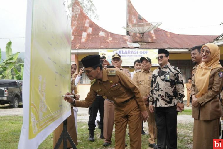 Deklarasi ODF di Akabiluru, Bupati Safaruddin: 79 Nagari di Limapuluh Kota harus 100% ODF