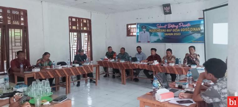 Desa Goiso,oinan Tetapkan RKP Desa