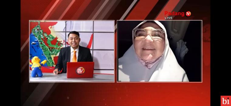 Dialog Dengan Televisi Lokal Sumbar, Nevi Zuairina Bicara Kenaikan BBM Subsidi Tidak Tepat