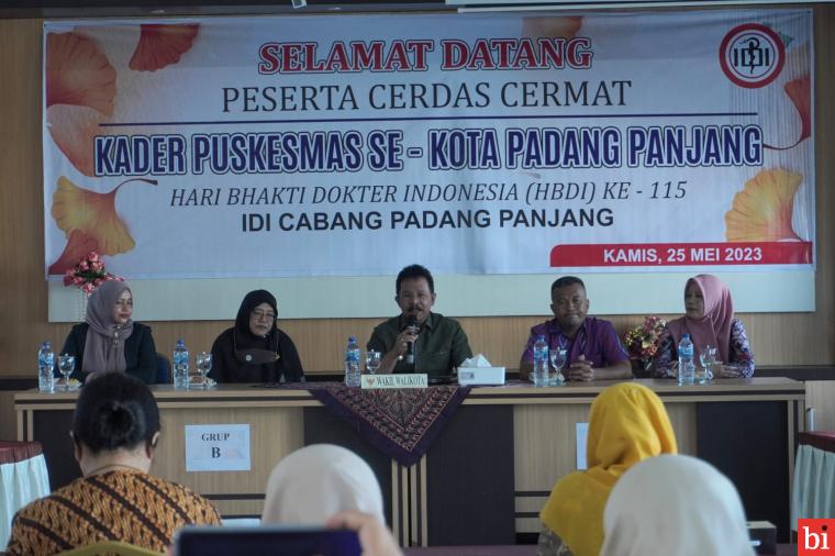 Dibuka Wawako Asrul, Kader Puskesmas Adu Pintar di Lomba Cerdas Cermat