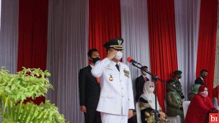 Digelar Sederhana, Upacara Peringatan Hut Ke-75 RI di Dharmasraya Tetap Berlangsung...