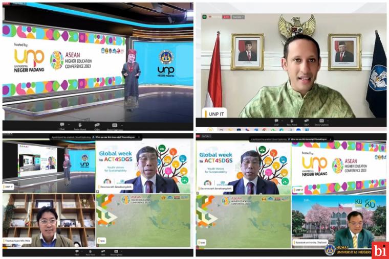 Dihadiri Mendikbud Ristek Nadiem Makarim, UNP Menjadi Host ASEAN Higher Education...