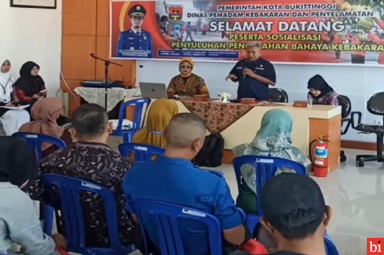 Dinas Damkar dan Penyelamatan Bukittinggi Berikan Penyuluhan Pencegahan Bahaya Kebakaran